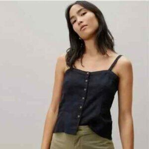 Everlane linen picnic top